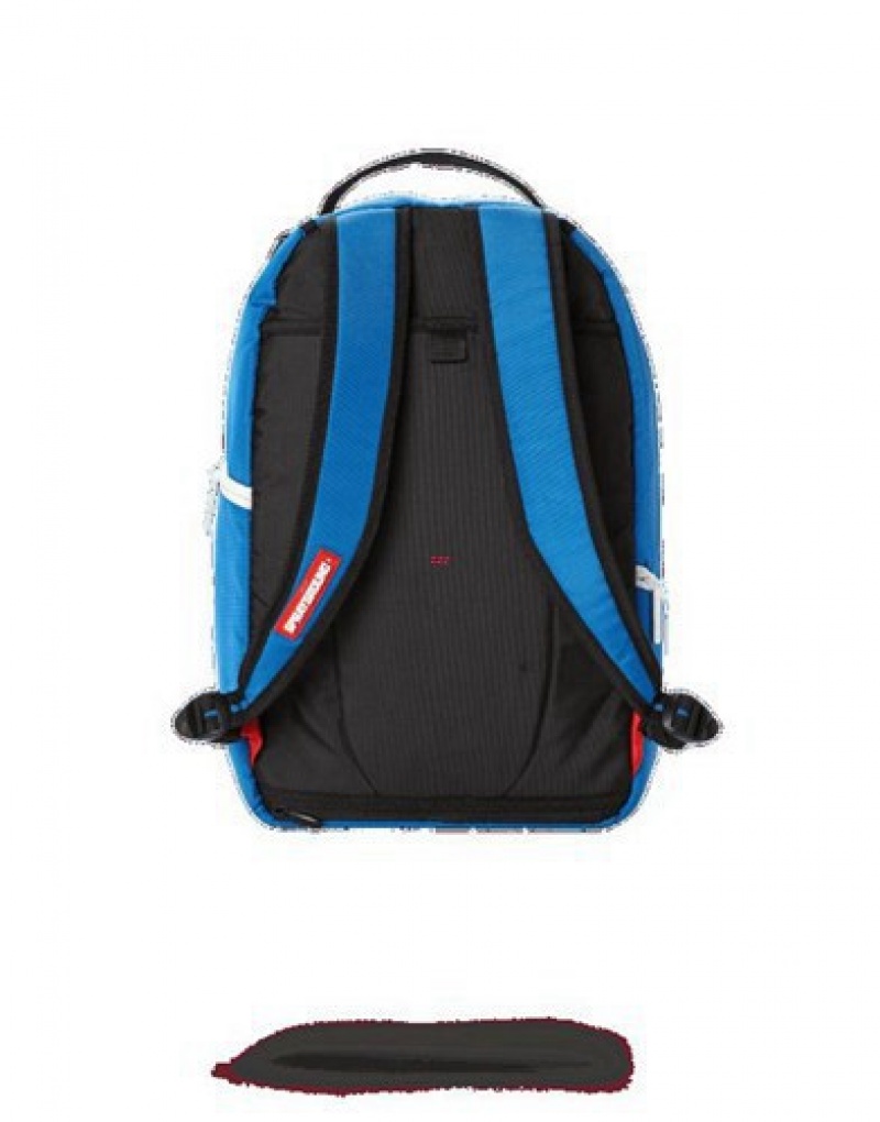 Blue Sprayground All Day Backpacks | 67981-ISAG