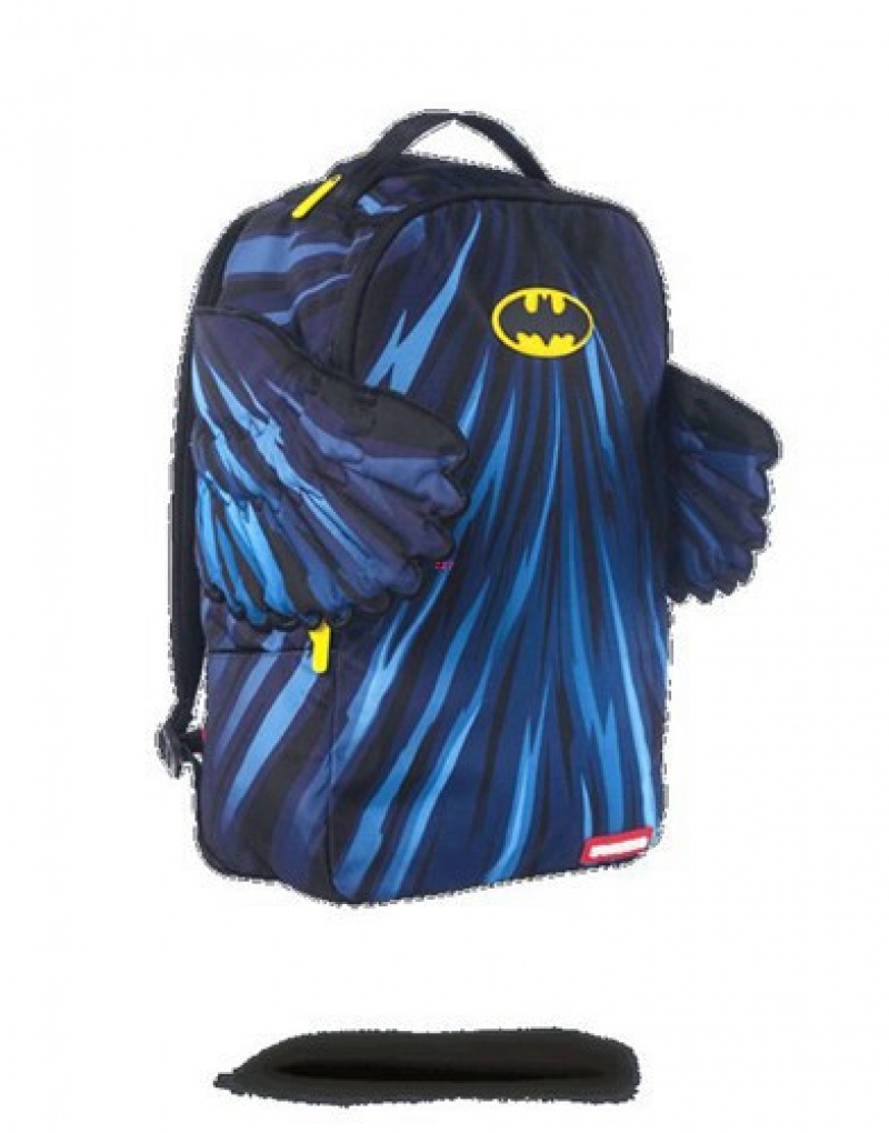 Blue Sprayground Batman Cape Wings Backpacks | 62819-YOSM