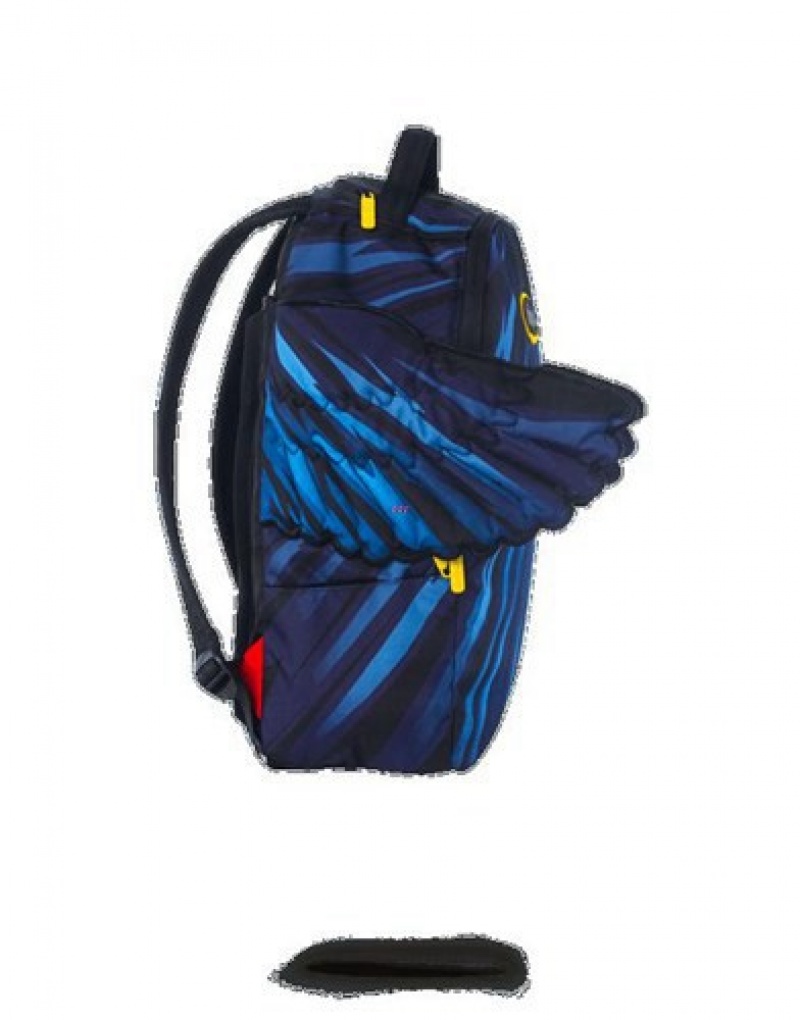 Blue Sprayground Batman Cape Wings Backpacks | 62819-YOSM