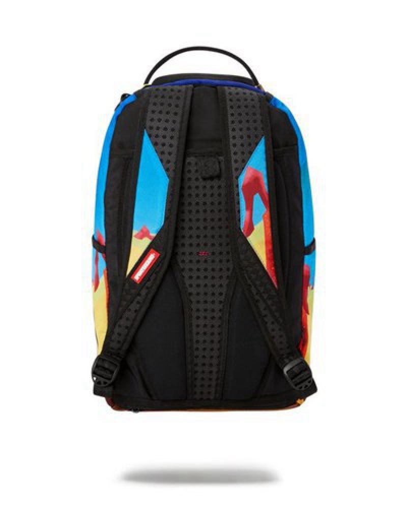 Blue Sprayground Beetlejuice, Beetlejuice, Beetlejuice (Dlxr) Backpacks | 75268-VFJX