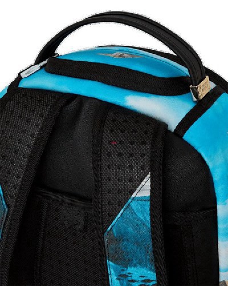 Blue Sprayground Chateau De Backpacks | 69381-PLXH