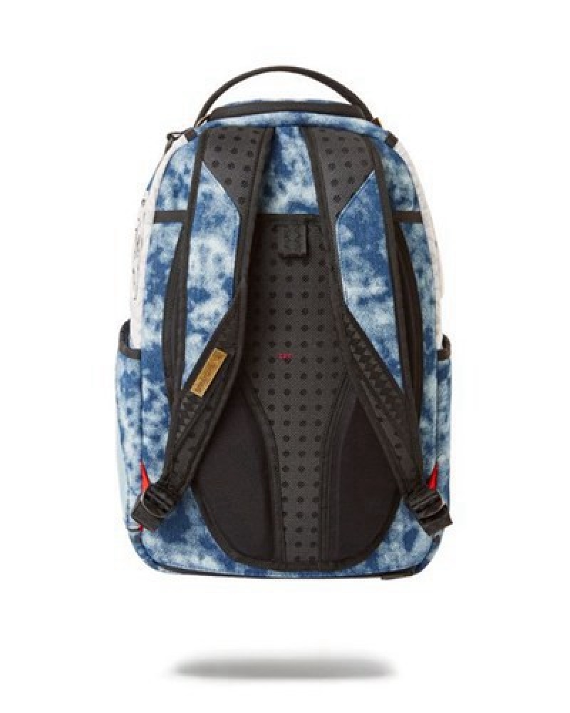 Blue Sprayground Coast To Coast A.I.6 Sandflower Collab Backpacks | 12570-UNXS