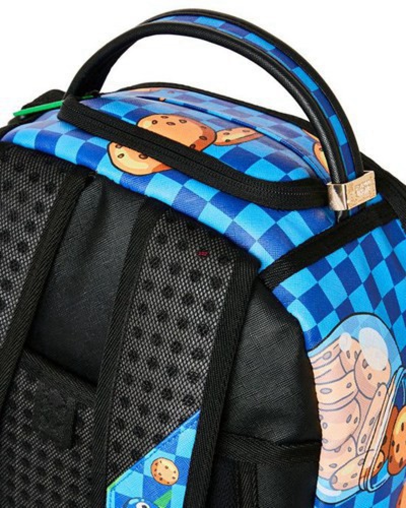 Blue Sprayground Cookie Monster Me Get Dough (Dlxv) Backpacks | 76891-EJVZ