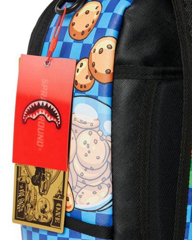 Blue Sprayground Cookie Monster Me Get Dough (Dlxv) Backpacks | 76891-EJVZ