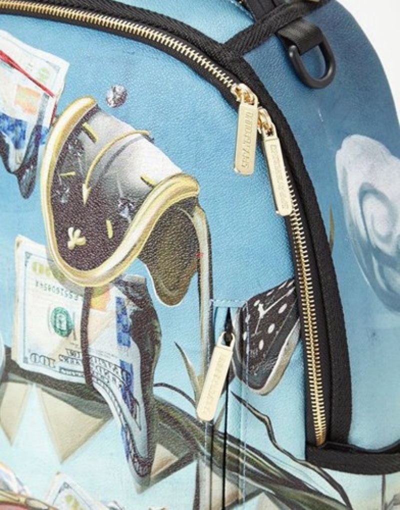 Blue Sprayground Dali Shark Backpacks | 95461-ZVIW