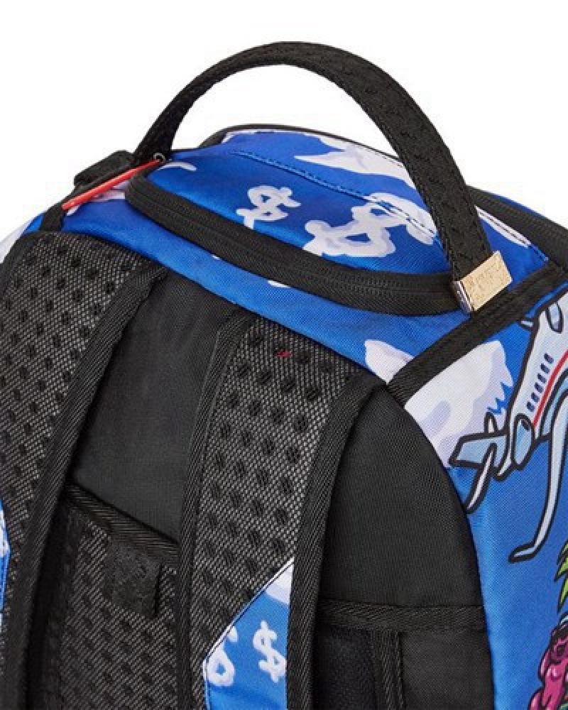 Blue Sprayground Diablo Chillin In Hostile Waters (Dlxr) Backpacks | 14298-PJGC