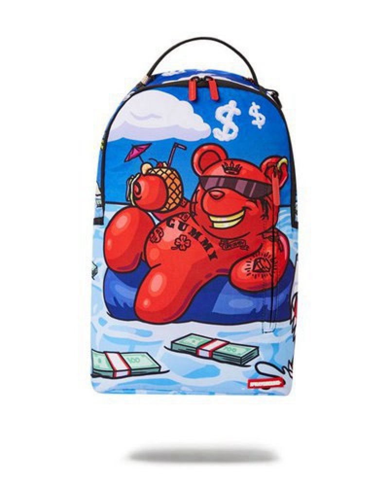 Blue Sprayground Diablo Chillin In Hostile Waters (Dlxr) Backpacks | 14298-PJGC