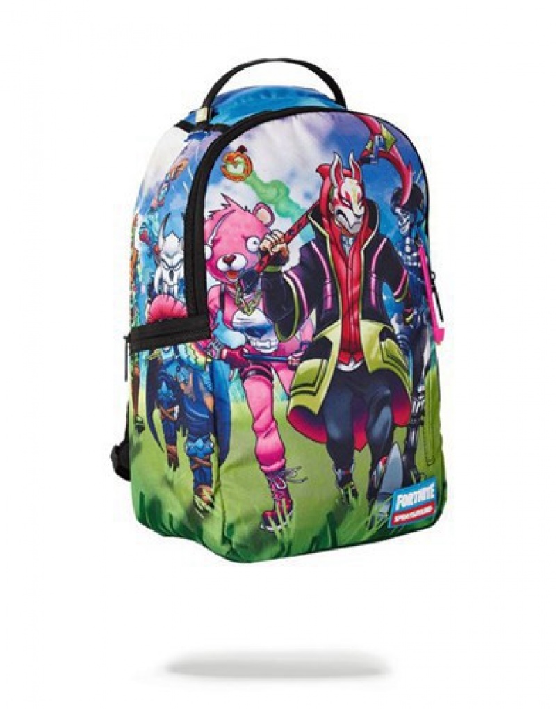 Blue Sprayground Fortnite Running Skins Backpacks | 80475-INPX