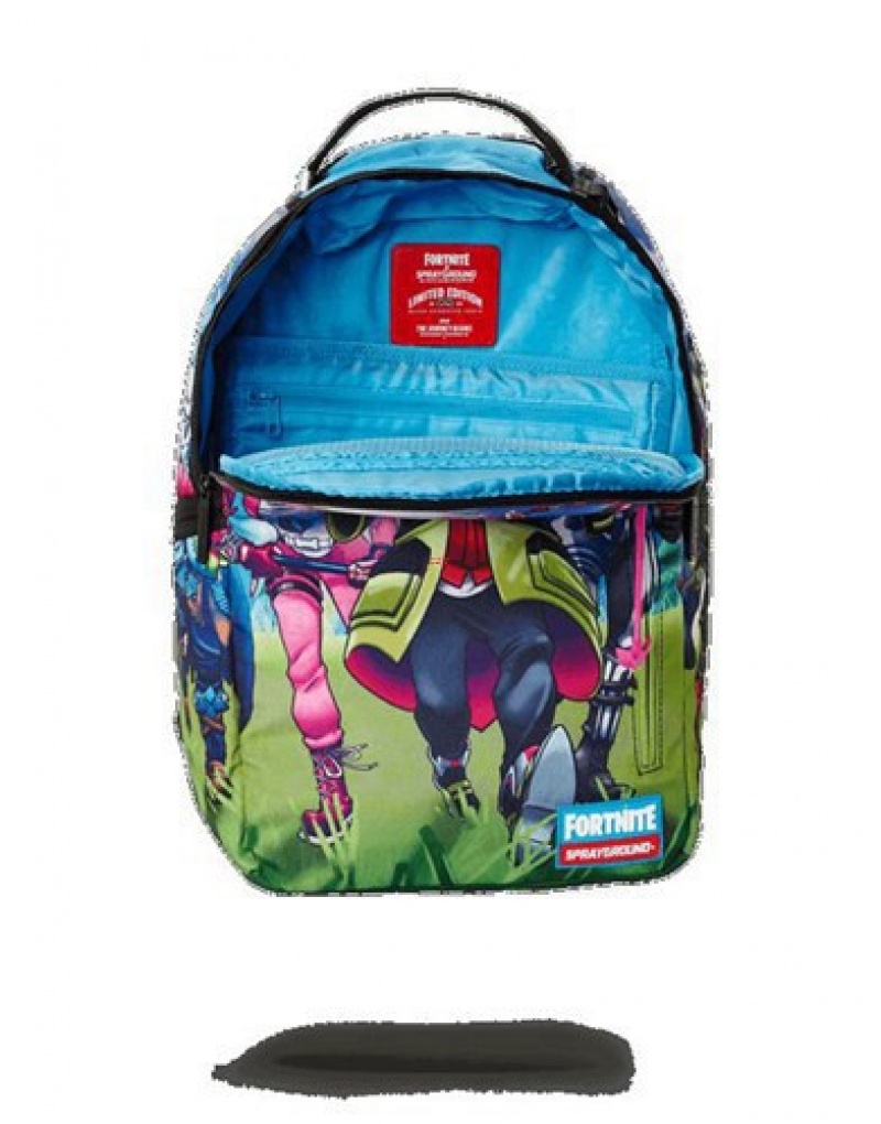 Blue Sprayground Fortnite Running Skins Backpacks | 80475-INPX