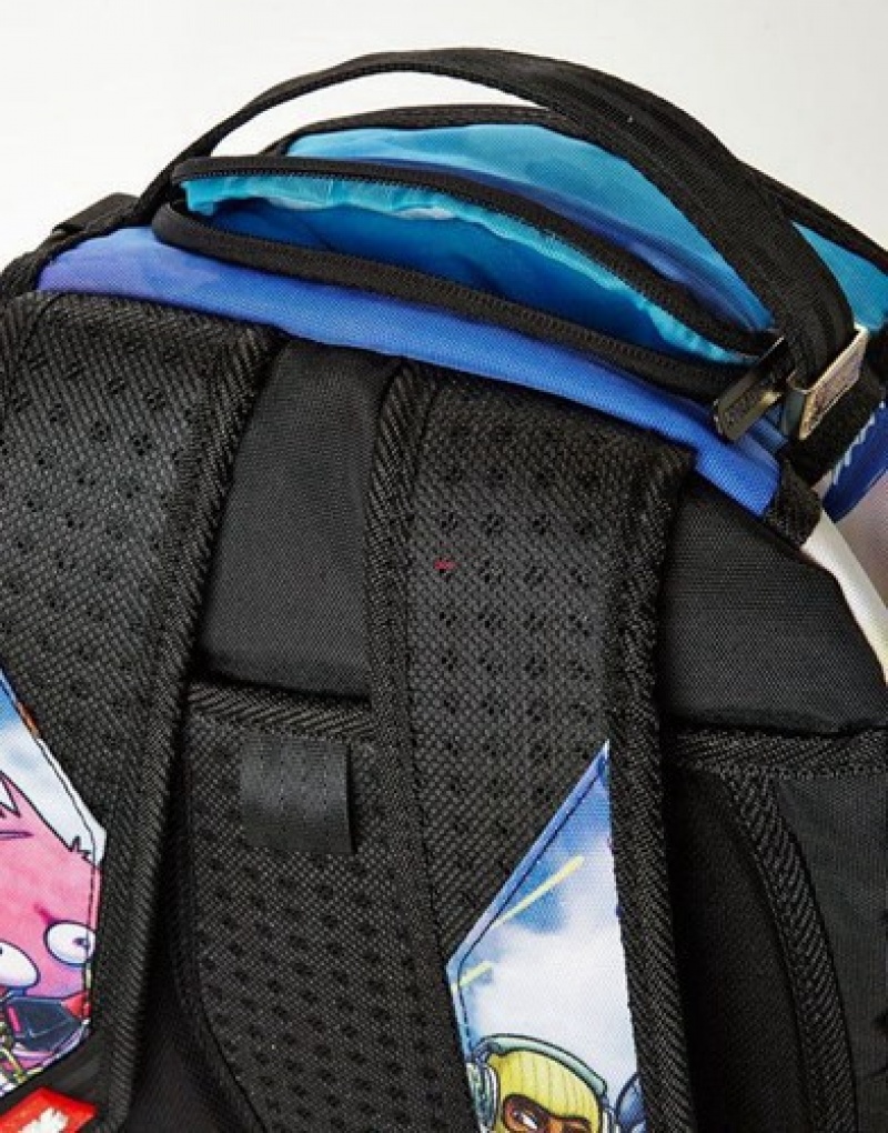 Blue Sprayground Fortnite Running Skins Backpacks | 80475-INPX