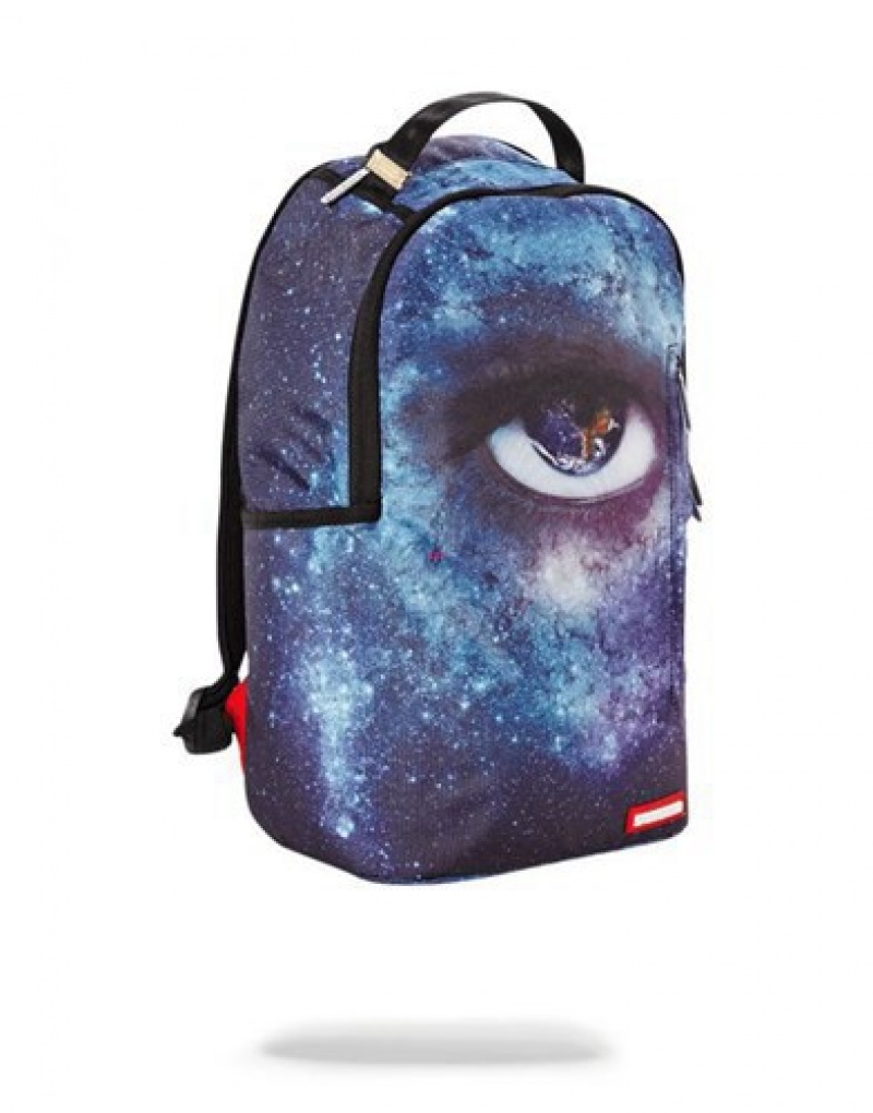 Blue Sprayground Galaxeye Backpacks | 27850-VREY