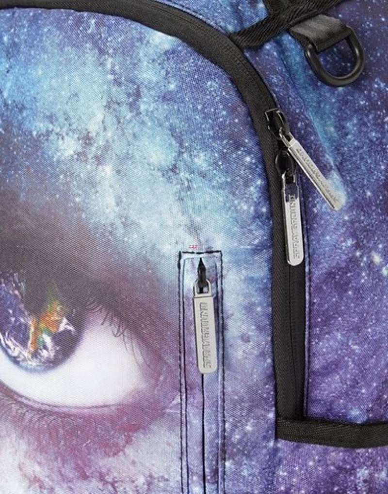 Blue Sprayground Galaxeye Backpacks | 27850-VREY