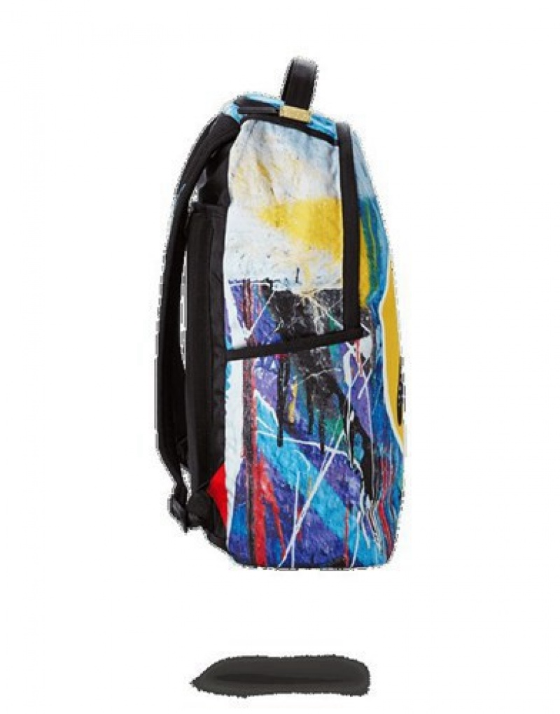 Blue Sprayground Have A Sharky Day Backpacks | 32819-BHIP