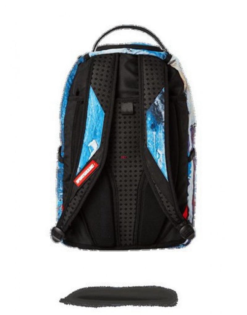 Blue Sprayground Have A Sharky Day Backpacks | 32819-BHIP