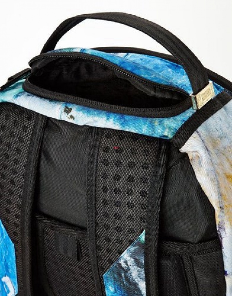 Blue Sprayground Have A Sharky Day Backpacks | 32819-BHIP