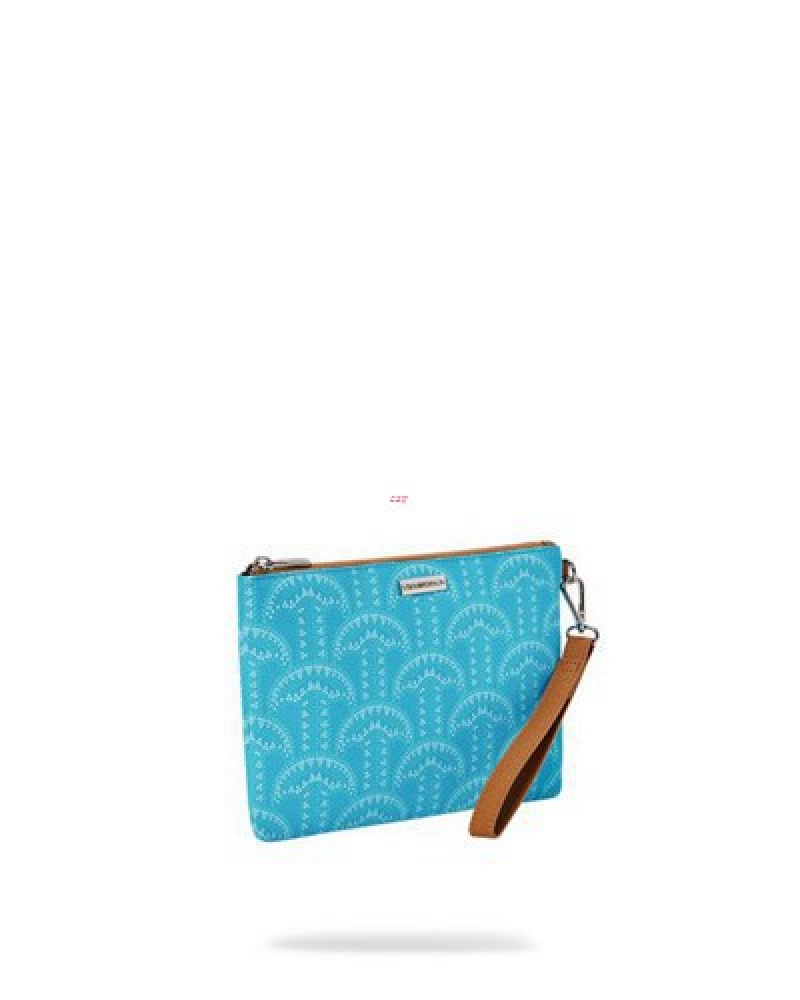 Blue Sprayground Illuchains Turq Crossover Clutch Bag | 37924-XWCE