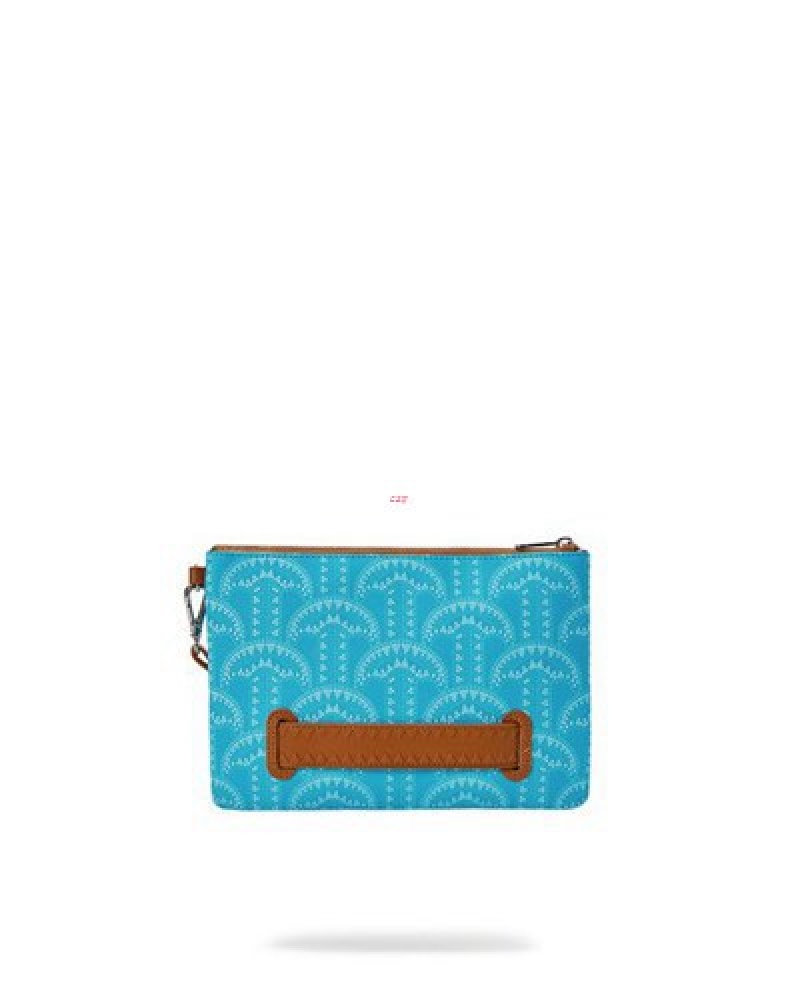 Blue Sprayground Illuchains Turq Crossover Clutch Bag | 37924-XWCE