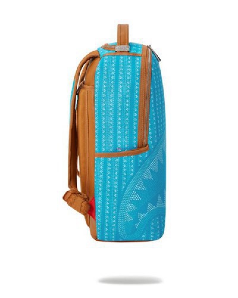 Blue Sprayground Illuchains Turq (Dlxv) Backpacks | 08157-HGTE