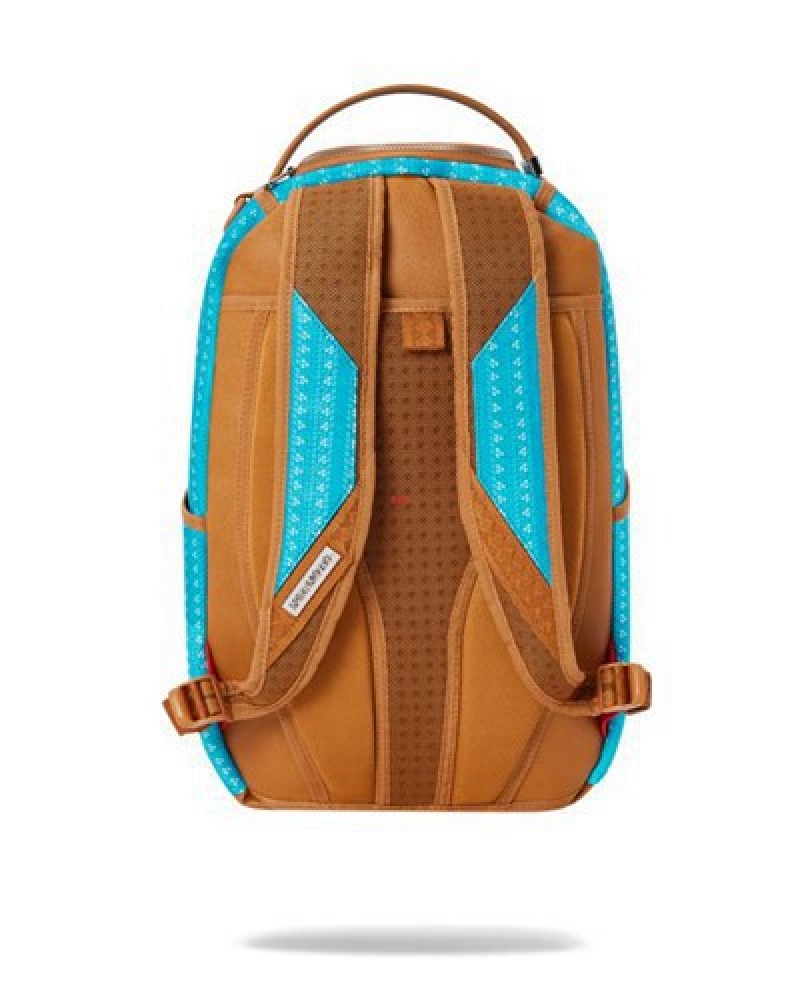 Blue Sprayground Illuchains Turq (Dlxv) Backpacks | 08157-HGTE