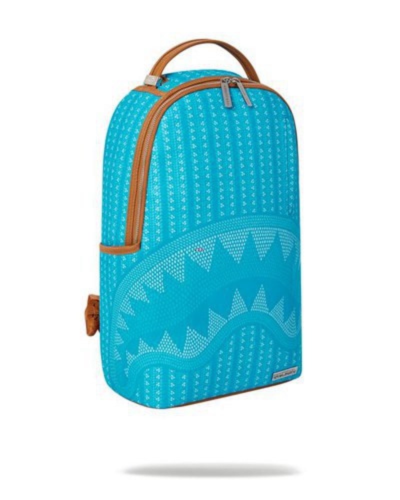 Blue Sprayground Illuchains Turq (Dlxv) Backpacks | 08157-HGTE