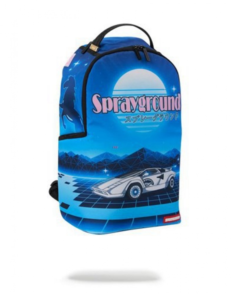 Blue Sprayground Inferno Backpacks | 69870-HXWC