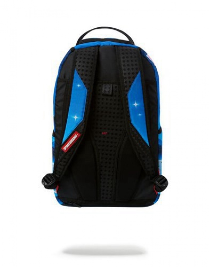 Blue Sprayground Inferno Backpacks | 69870-HXWC