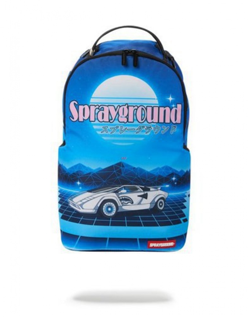 Blue Sprayground Inferno Backpacks | 69870-HXWC