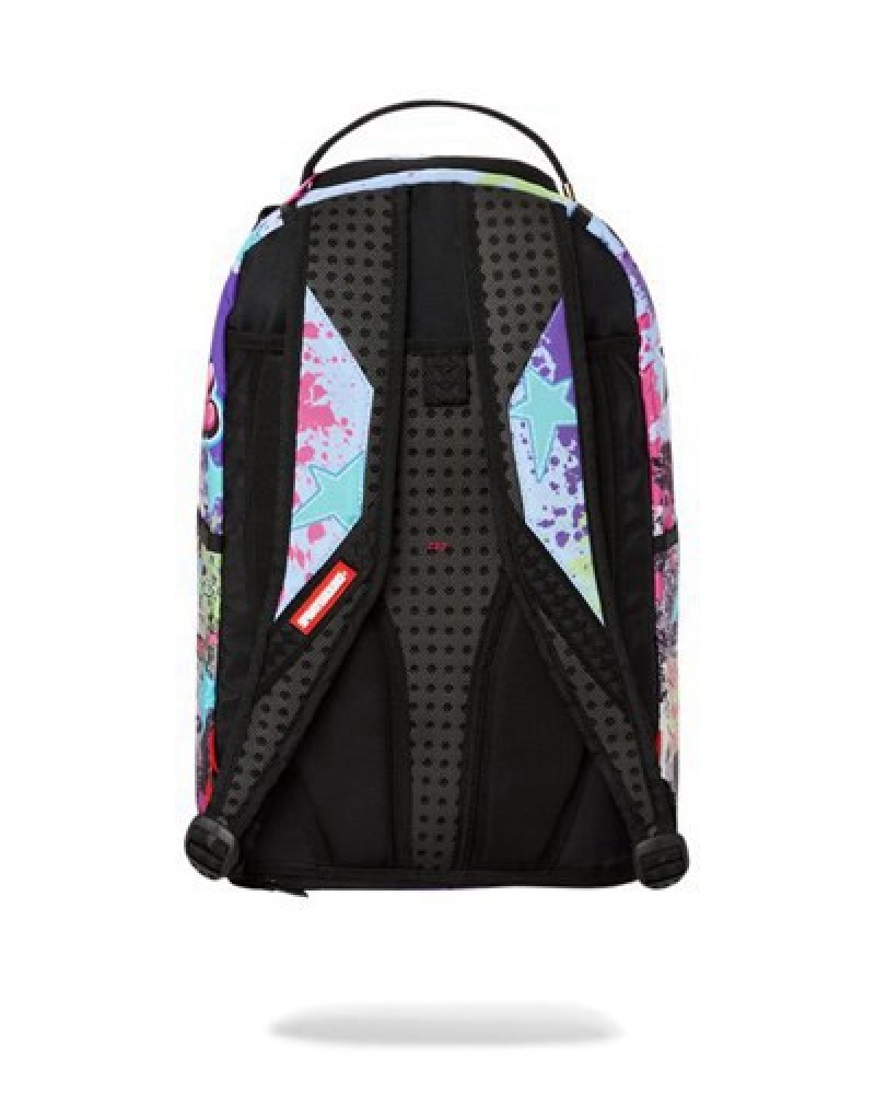 Blue Sprayground Karma's World Turn Up The Volume Backpacks | 90237-HTWY