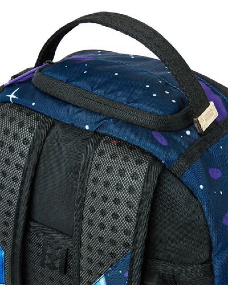 Blue Sprayground Looney Tunes Marvin The Martian Fearless Leader Backpacks | 80362-SOKL