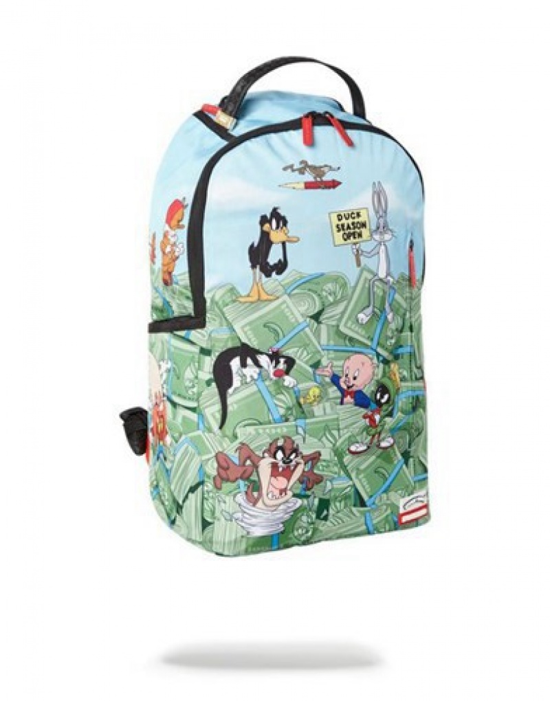 Blue Sprayground Looney Tunes Playtime Backpacks | 04731-UDQY