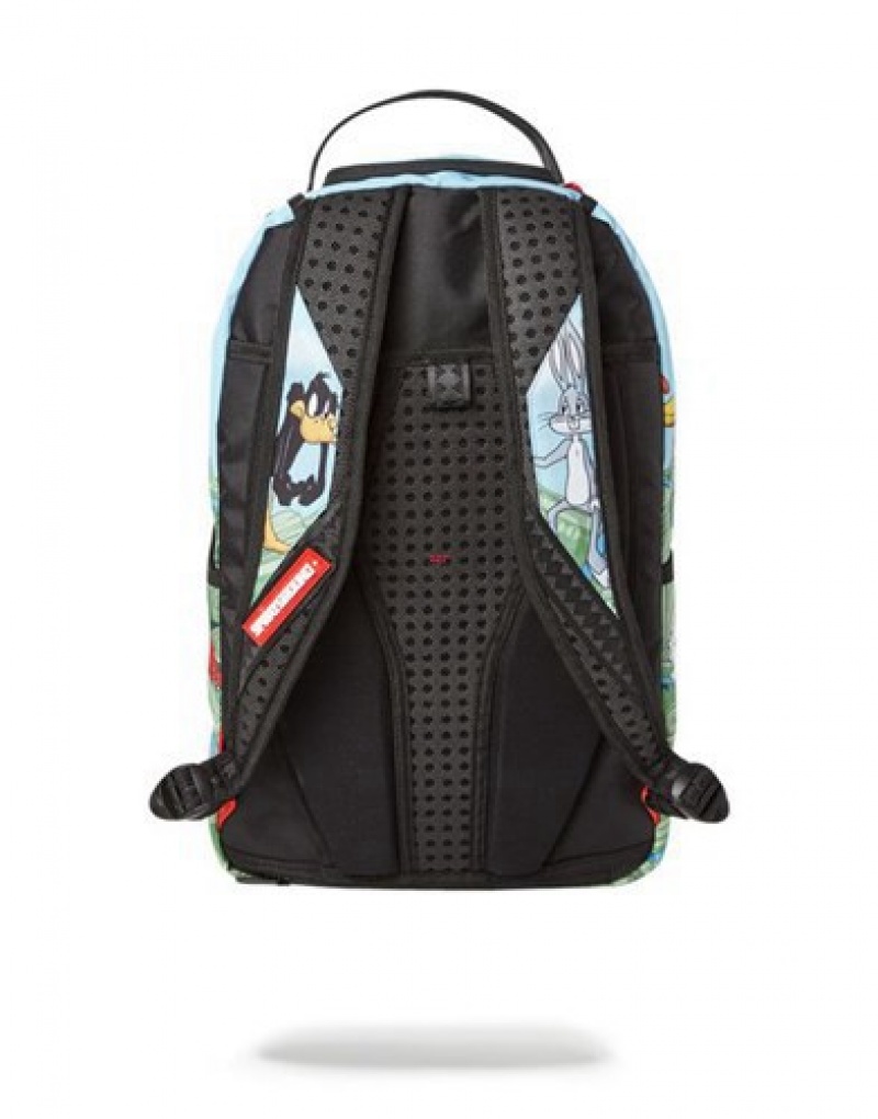 Blue Sprayground Looney Tunes Playtime Backpacks | 04731-UDQY