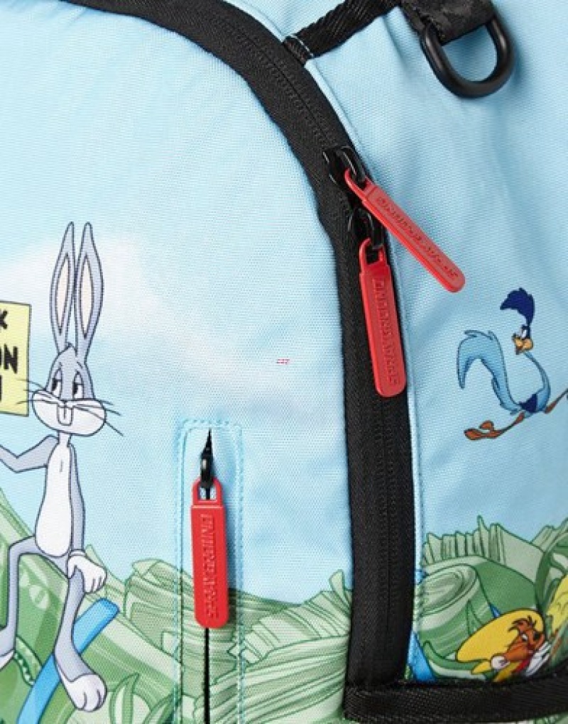 Blue Sprayground Looney Tunes Playtime Backpacks | 04731-UDQY