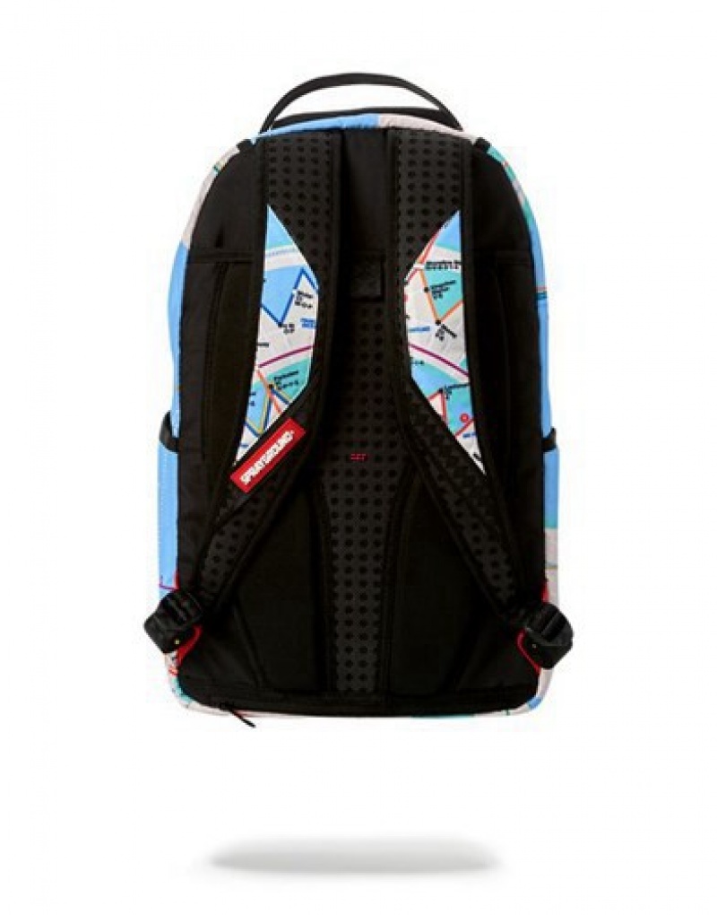 Blue Sprayground Metroshark Backpacks | 94361-SZTO