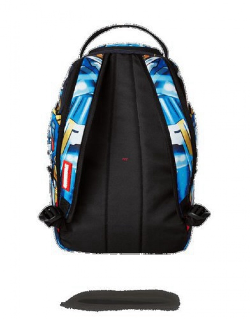 Blue Sprayground Mini Anime Jet Pack Backpacks | 36140-TAEI