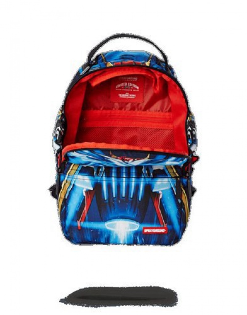 Blue Sprayground Mini Anime Jet Pack Backpacks | 36140-TAEI