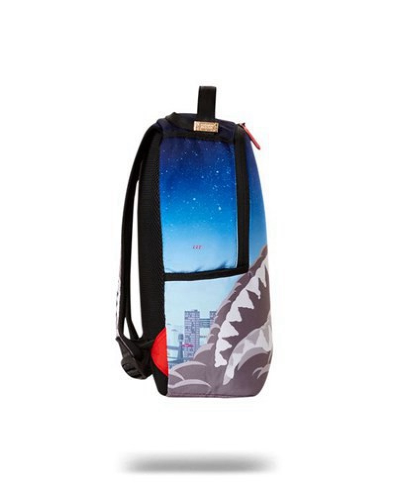 Blue Sprayground Mini Astromane Jetpack Backpacks | 17356-KYOQ