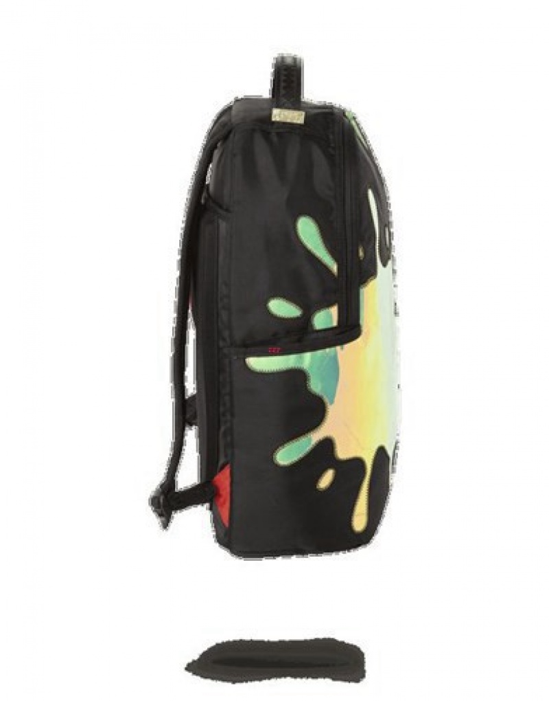 Blue Sprayground Mirror Reflective Splat (One Of One) Backpacks | 97560-FSQO