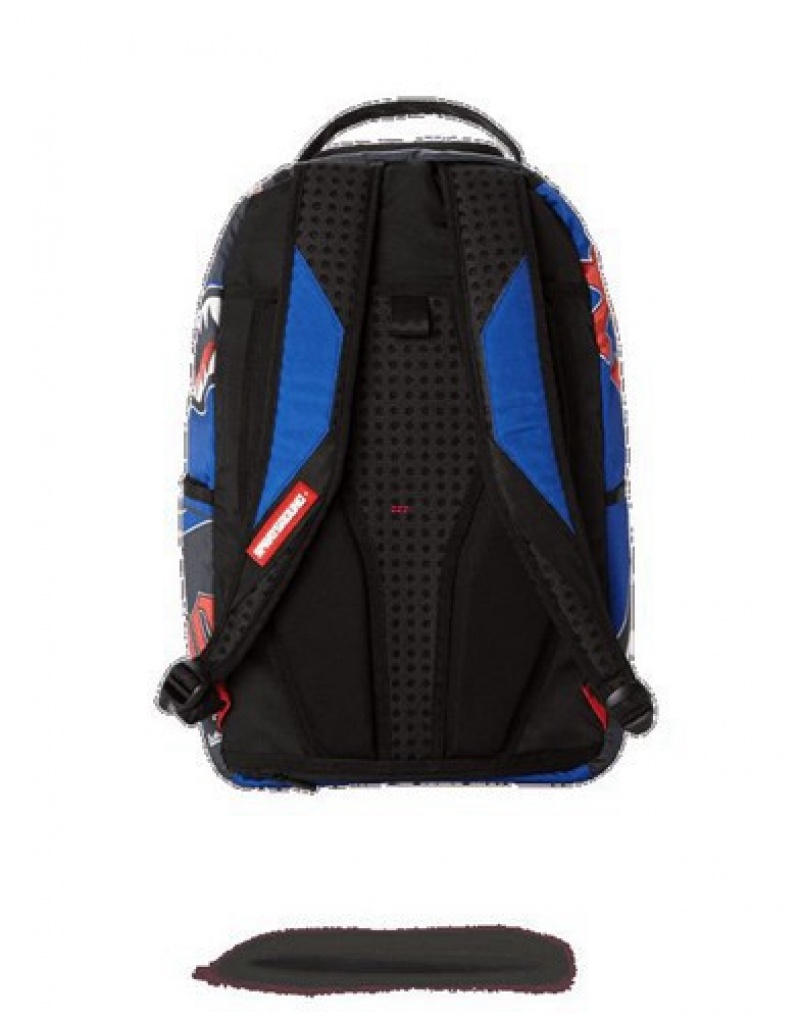 Blue Sprayground Mlb La Dodgers Backpacks | 89674-NMIH