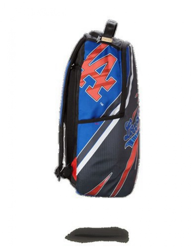 Blue Sprayground Mlb La Dodgers Backpacks | 89674-NMIH