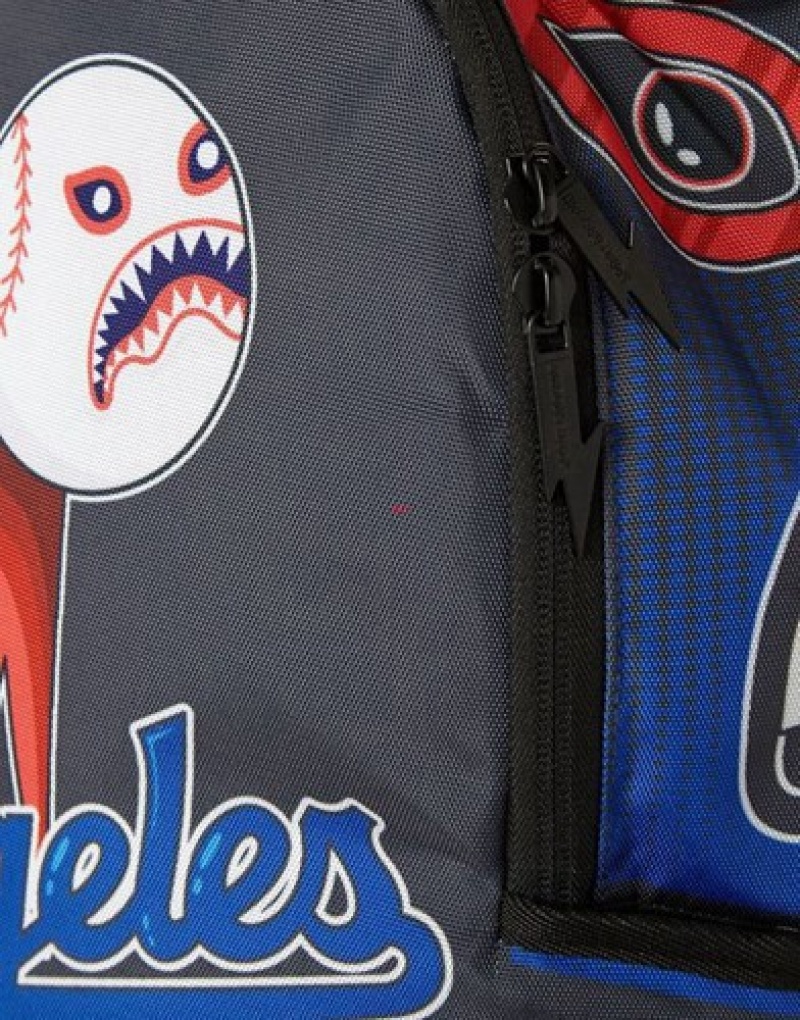 Blue Sprayground Mlb La Dodgers Backpacks | 89674-NMIH