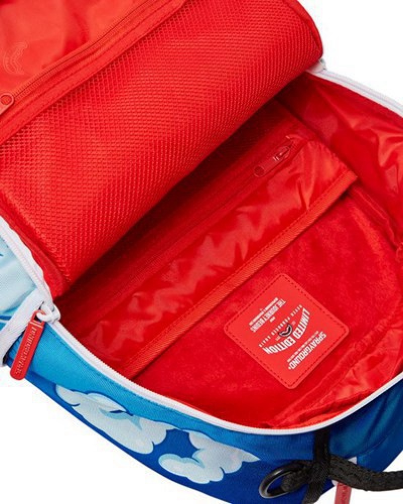 Blue Sprayground Money Dreams (Dlxr) Backpacks | 79615-FEMX