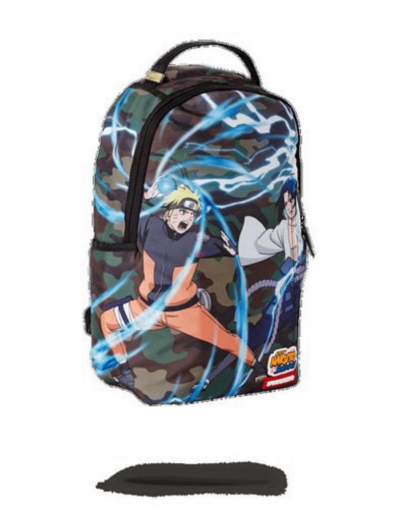 Blue Sprayground Naruto Vs. Sasuke Backpacks | 87235-ABQD