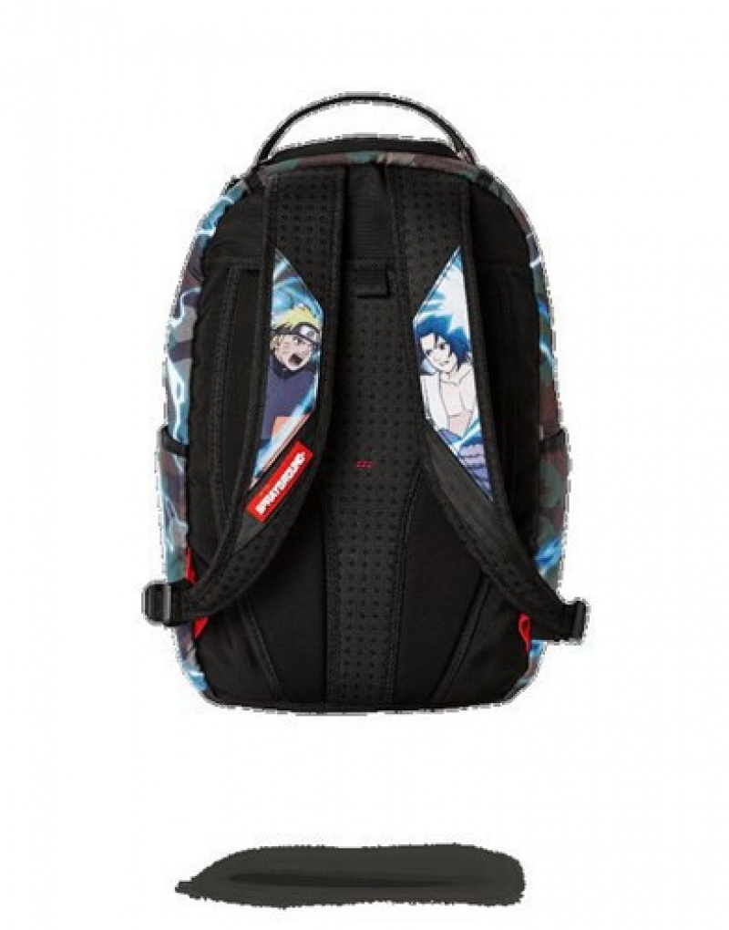 Blue Sprayground Naruto Vs. Sasuke Backpacks | 87235-ABQD