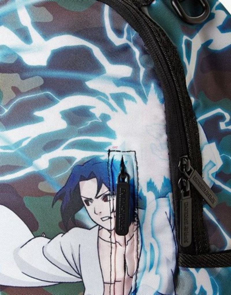 Blue Sprayground Naruto Vs. Sasuke Backpacks | 87235-ABQD