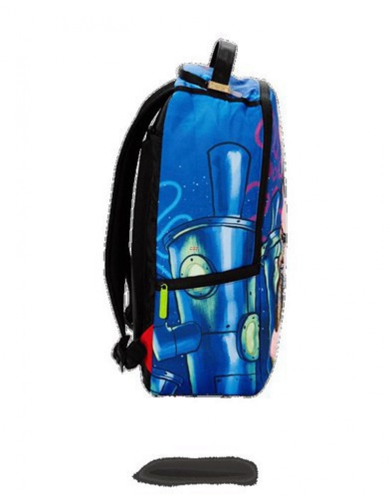 Blue Sprayground Notorious P.A.T. Backpacks | 51307-AMVG