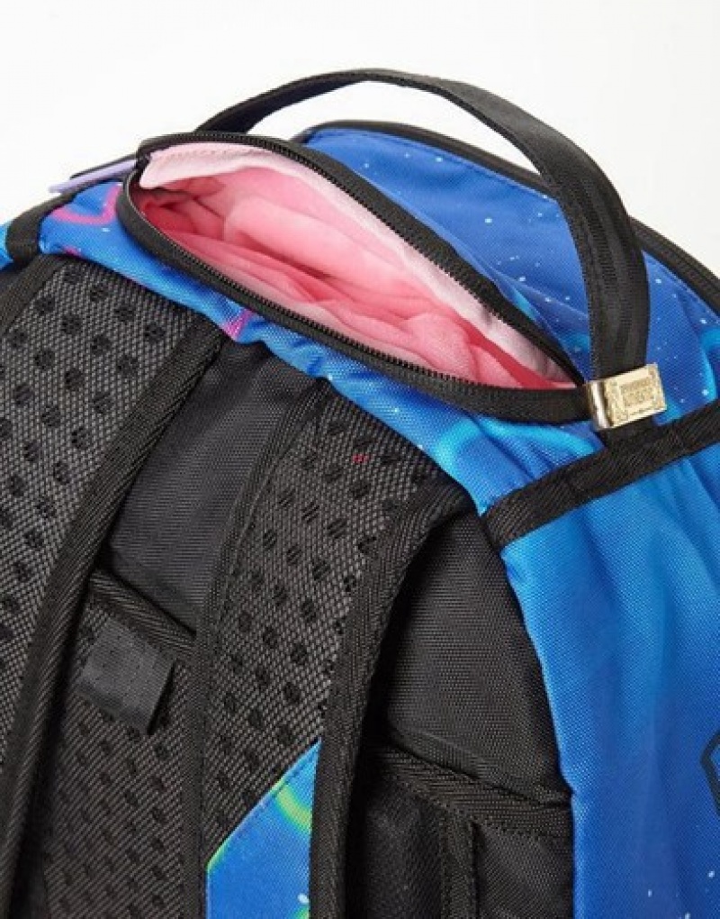 Blue Sprayground Notorious P.A.T. Backpacks | 51307-AMVG