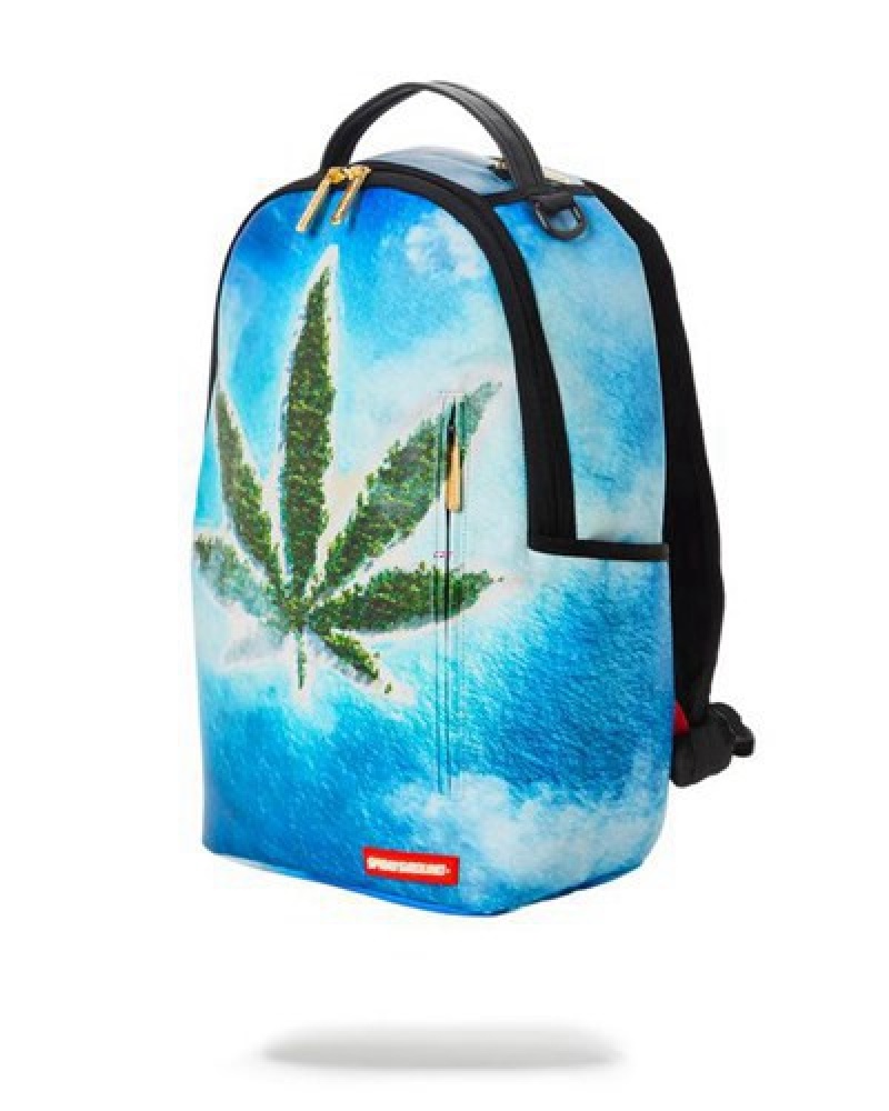 Blue Sprayground Og Island Dlxv Backpacks | 71453-IDYB