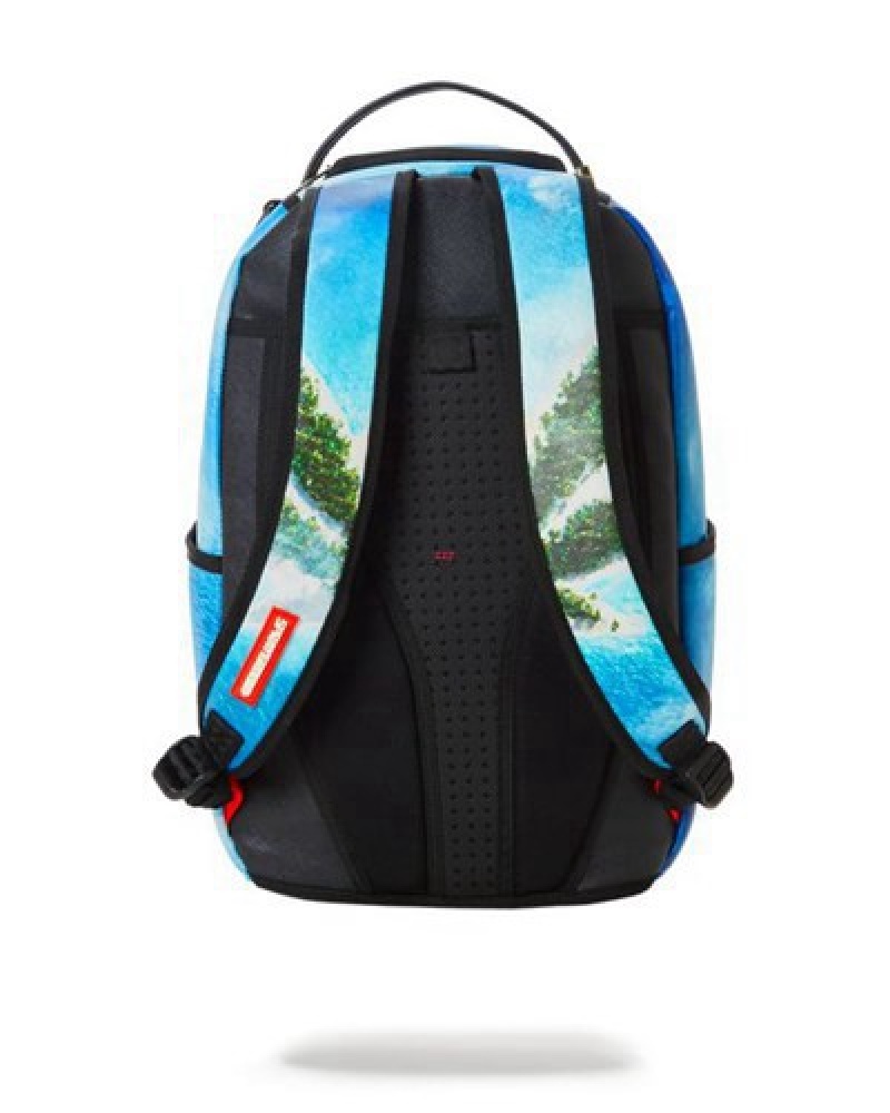 Blue Sprayground Og Island Dlxv Backpacks | 71453-IDYB