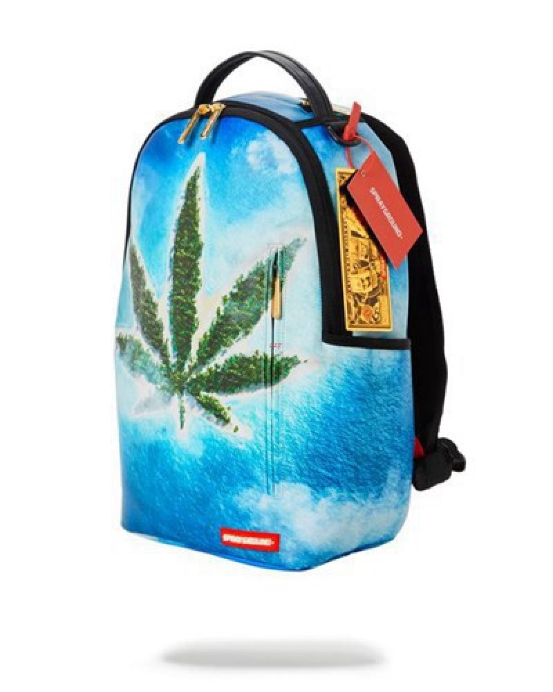 Blue Sprayground Og Island Dlxv Backpacks | 71453-IDYB