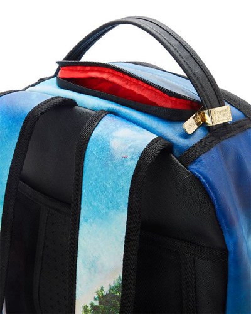 Blue Sprayground Og Island Dlxv Backpacks | 71453-IDYB